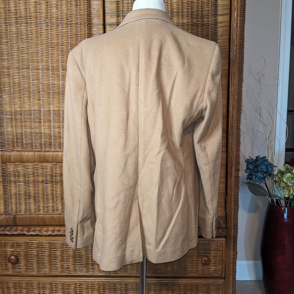 Ralph Lauren Camel Jacket w/ Gold Buttons SIZE 16 - Picture 3 of 6